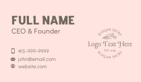 Elegant Flower Wordmark Business Card Image Preview