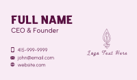 Violet Vulva Flame Business Card Image Preview