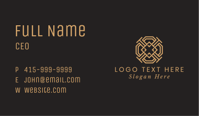 Gold Diamond Decoration  Business Card Image Preview
