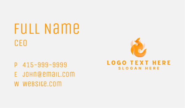 Hot Fire Flame Business Card Design Image Preview