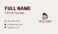 Retro Mustache Man Character Business Card Image Preview