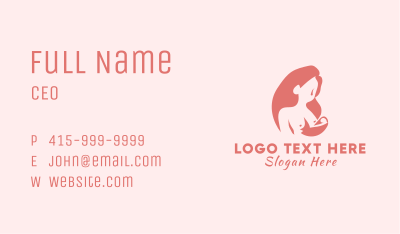 Pregnant Woman Business Card Image Preview