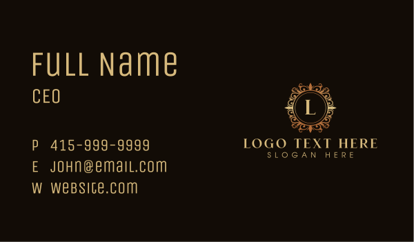 Premium Luxury Fashion Business Card Design Image Preview