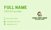 Apple Gentleman Mascot Business Card Image Preview
