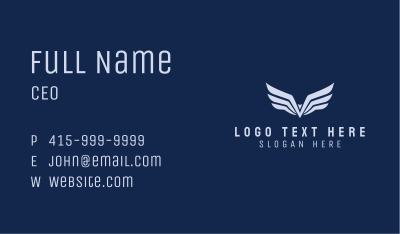 White Wings Business Business Card Image Preview