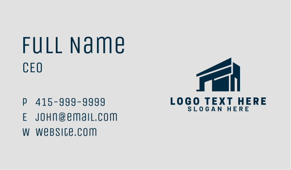Warehouse Depot Building Business Card Design Image Preview
