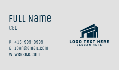 Warehouse Depot Building Business Card Image Preview