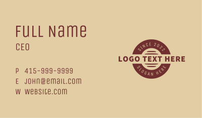 Classic Cafe Business Business Card Image Preview