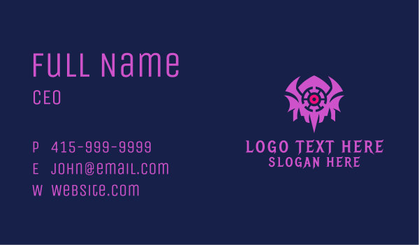 Gaming Robot Monster Business Card Design Image Preview
