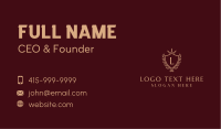 Luxury Wreath Shield  Letter Business Card Image Preview
