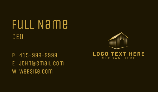 Luxury House Real Estate Business Card Design Image Preview