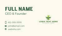 Greenhouse Grass Landscaping Business Card Design