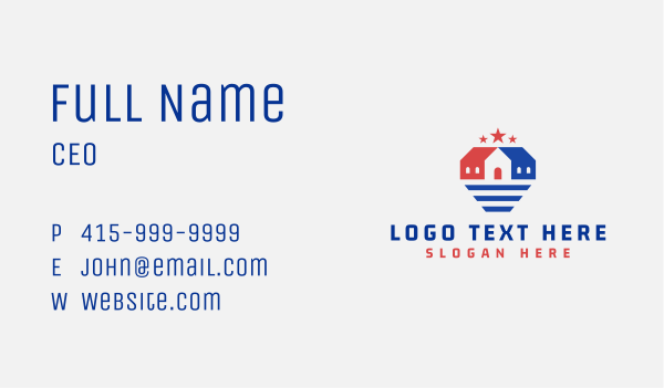 American Home Realty Business Card Design Image Preview