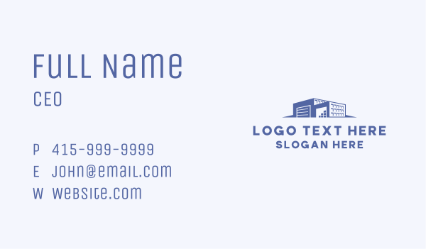 Warehouse Storage Depot Business Card Design Image Preview