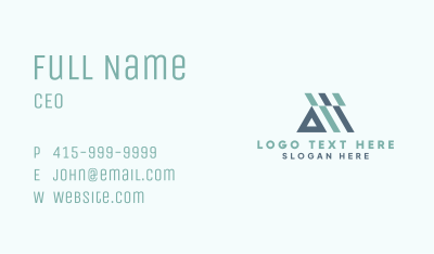 Abstract House Roof Business Card Image Preview