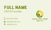 Sun Farm Agriculture Business Card Design