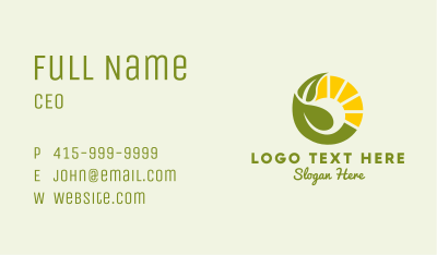 Sun Farm Agriculture Business Card Image Preview