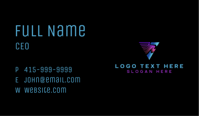 Triangle Wave Media Business Card Image Preview