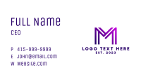 Digital Marketing Letter M Business Card Image Preview
