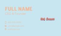 Classic Vintage Wordmark  Business Card Image Preview