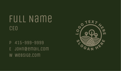 Trees Eco Lawn Care Business Card Image Preview