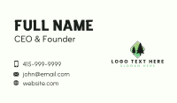 Eco Pine Tree Forestry Business Card Image Preview