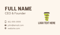 Twisted Coffee Cup  Business Card Image Preview