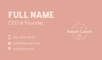 Whimsical Floral Serif Wordmark Business Card Image Preview