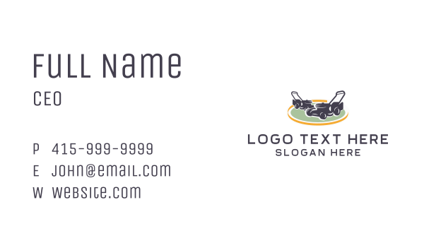 Lawn Care Grass Cutting Business Card Design Image Preview