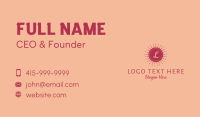 Dainty Beauty Brand Letter  Business Card Image Preview