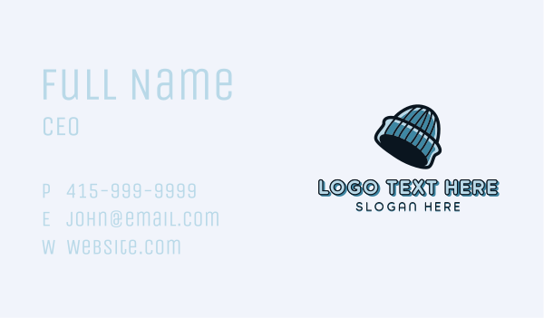 Beanie Fashion Hat Business Card Design Image Preview