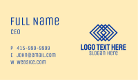Blue Layered Diamonds Business Card Image Preview
