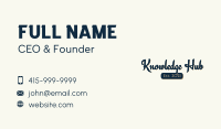 Retro Fashion Boutique Wordmark Business Card Image Preview