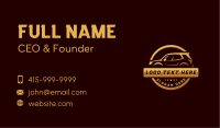 Luxury Car Detailing Business Card Design