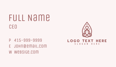 Yoga Wellness Health Business Card Image Preview