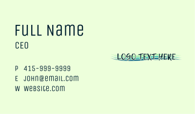 Colorful Brush Texture Business Card Image Preview