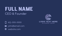 Digital Maze Puzzle Business Card Design