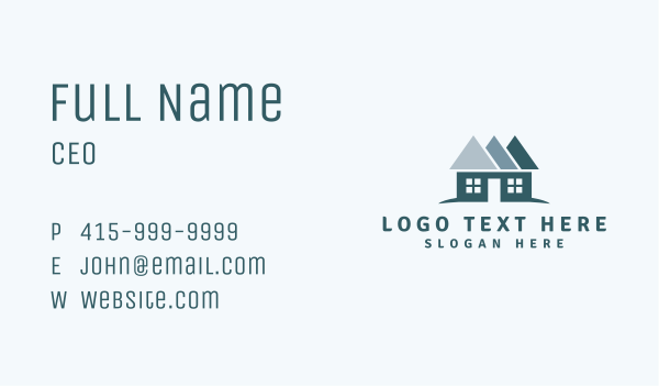 Residential House Realty Business Card Design Image Preview