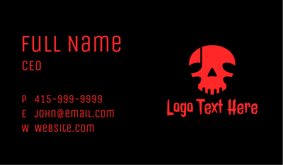 Death Note Skull Business Card Image Preview
