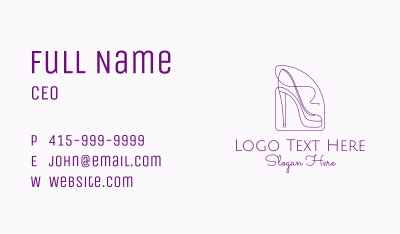 Fashion High Heels  Business Card Image Preview