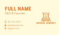 Orange Truck Courier Business Card Image Preview