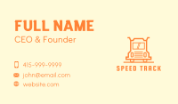 Orange Truck Courier Business Card Image Preview