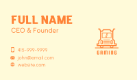 Orange Truck Courier Business Card Image Preview