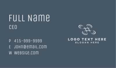 Aerial Drone Hashtag Business Card Image Preview