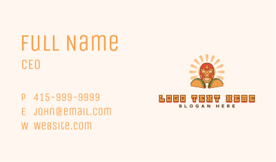 Mexican Mask Taco Business Card Image Preview