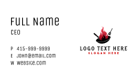 Wok Flame Cooking Business Card Image Preview