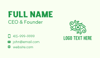 Green Nature Eye  Business Card Image Preview