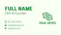 Green Nature Eye  Business Card Image Preview