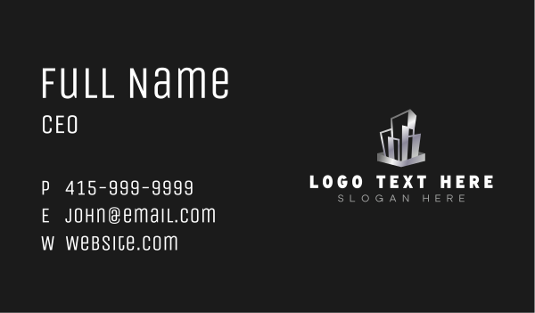Building Realty Contractor Business Card Design Image Preview