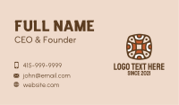 Ancient Aztec Pattern Business Card Image Preview